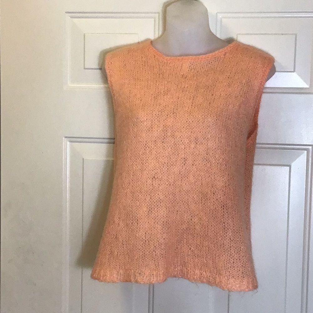 Handmade Knit Women Vest Sweater Size Approximately M